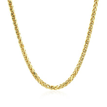 Load image into Gallery viewer, 2.7mm 14k Yellow Gold Lite Diamond Cut Round Franco Chain
