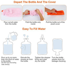 Load image into Gallery viewer, 2L Hot Water Bottle with Plush Cover
