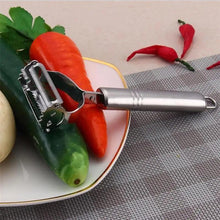 Load image into Gallery viewer, 2PCS Stainless Steel Multi-function Vegetable Peeler And Cutter Peeler Potato Carrot Kitchen Tool
