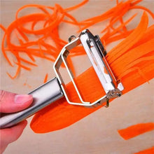 Load image into Gallery viewer, 2PCS Stainless Steel Multi-function Vegetable Peeler And Cutter Peeler Potato Carrot Kitchen Tool
