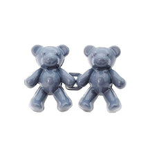 Load image into Gallery viewer, 2Pcs Bear Shaped Adjustable Jean Button Waist Buckle Snap Pants Buckle Extender Replacement Jeans Button Safety Pins No Sew Detachable Waist Body Fit Tighten Safety Pins
