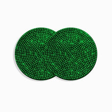Load image into Gallery viewer, 2PCS Diamond Car Coaster Water Cup Slot Non-Slip Mat Silica Gel Pad Bling Car Coasters Silicone Crystal Car Cup Holder Mat Car Gadget Universal Bling Car Cup Mat Holder Insert Crystal Rhinestone Vehicle Cup Coaster Bling Car Accessories for Woman
