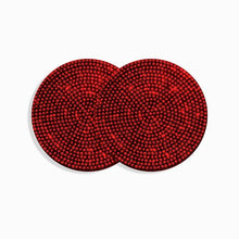 Load image into Gallery viewer, 2PCS Diamond Car Coaster Water Cup Slot Non-Slip Mat Silica Gel Pad Bling Car Coasters Silicone Crystal Car Cup Holder Mat Car Gadget Universal Bling Car Cup Mat Holder Insert Crystal Rhinestone Vehicle Cup Coaster Bling Car Accessories for Woman
