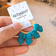 Load image into Gallery viewer, 2PCS New Cute Princess Bowknot Headwear Kids Elastic Hair Bands Children Ropes Girls Cartoon Accessories Baby Headdress Gorgeous Hair Accessories For Women
