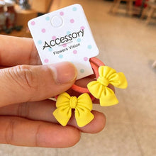 Load image into Gallery viewer, 2PCS New Cute Princess Bowknot Headwear Kids Elastic Hair Bands Children Ropes Girls Cartoon Accessories Baby Headdress Gorgeous Hair Accessories For Women
