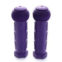 Load image into Gallery viewer, 2Pcs Purple Child Children Kid Kids Bike Bicycle Tricycle Scooter Rubber Grip Handle Handlebar Grips Anti-skid Bicycle Grips For Kids Girls Boys Non-Slip Rubber Mushroom Grips
