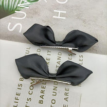 Load image into Gallery viewer, 2pcs Ribbon Standing Hair Bows Clips Vintage Bowknot Side Hairpin Cute Girls Barrettes Headdress  Hair Accessories for Women
