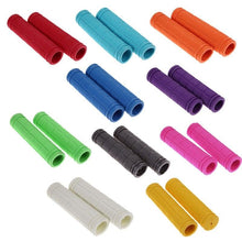Load image into Gallery viewer, 2PCS Rubber Bike Handlebar Grips Cover Mountain Bicycle Handle Anti-Skid Bicycles Bar Grips Non-Slip Rubber Bike Handle Grips For Kids Bike Scooter Mountain Road Urban Bike Tricycle Soft Handlebar
