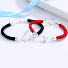 Load image into Gallery viewer, 2pcs / Set Magnet Attracts Pendant Couple Bracelet Heartbreak Charm Lucky Red Rope Bracelets Infinite Love Rope Bracelet Set Adjustable Relationship Matching Bracelet For Boyfriend Girlfriend Valentine's Day
