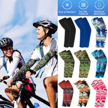Load image into Gallery viewer, 2Pcs Unisex Cooling Arm Sleeves Cover Compression Sun Protection UV Cooling Sleeve Tattoo Cover Up Men &amp; Women Cycling Biking Riding Golf Football Arm Cover Men Sports Running Outdoor Sun Protection Sleeves To Hide Tattoo
