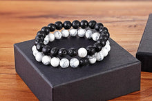 Load image into Gallery viewer, 2pcs/set 7 Style Couples Distance Bracelet Natural Stone Yoga Beaded Bracelet For Men Women Friend Gift Charm Natural Beaded Bracelets For Women Tiny Crushed Stone Natural Stone Charm Bracelet
