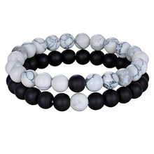 Load image into Gallery viewer, 2pcs/set 7 Style Couples Distance Bracelet Natural Stone Yoga Beaded Bracelet For Men Women Friend Gift Charm Natural Beaded Bracelets For Women Tiny Crushed Stone Natural Stone Charm Bracelet
