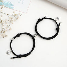 Load image into Gallery viewer, 2PCS/Set Alloy Couple Magnetic Attraction Ball Creative Bracelet Stainless Steel Friendship Rope Mutual Attraction Bracelets Vows Of Eternal Love Jewelry Gifts For Boyfriend Girlfriend Best Friend
