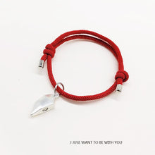 Load image into Gallery viewer, 2pcs/Set Charm Magnet Bracelet For Women Men Heart Shaped Bracelets Two Souls One Heart Matching Bracelets For Couples Creative Magnet Wishing Stone Lovers Bracelets
