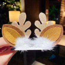 Load image into Gallery viewer, 2pcs/set Christmas Hair Clips For Girls Cute Deer Ear Hairpins Hairgrips Kids Christmas Antler Hairpin Barrette Fashion Hair Accessories For Women
