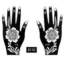 Load image into Gallery viewer, 2Pcs/Set Temporary Womens Tattoo 25 Luxury Designs Body Art Waterproof Tattoo For Hands Wedding Party
