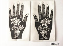 Load image into Gallery viewer, 2Pcs/Set Temporary Womens Tattoo 25 Luxury Designs Body Art Waterproof Tattoo For Hands Wedding Party

