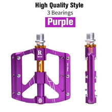 Load image into Gallery viewer, 3 Bearings Bicycle Pedals Ultralight Anti-Slip Road Bike Pedal Cycling Sealed Bearing Bike Pedals Mountain Bike Pedals Composite Bearing Bicycle Pedals With Wide Flat Platform

