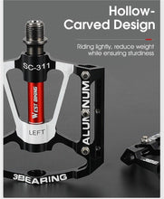 Load image into Gallery viewer, 3 Bearings Bicycle Pedals Ultralight Anti-Slip Road Pedal Cycling Sealed Bearing Bike Pedals Accessories Bearings Pedals For Bicycle Lightweight Bicycle Pedals Of Road Bikes
