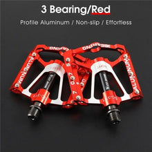 Load image into Gallery viewer, 3 Bearings Bicycle Pedals Ultralight Anti-Slip Road Pedal Cycling Sealed Bearing Bike Pedals Accessories Bearings Pedals For Bicycle Lightweight Bicycle Pedals Of Road Bikes
