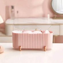 Load image into Gallery viewer, 3 Compartments Cotton Swab Storage Box
