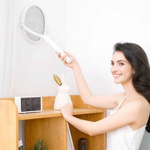 Load image into Gallery viewer, 3-in-1 90º Rotating Electric Bug Zapper Racket
