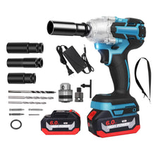 Load image into Gallery viewer, 3-In-1 Cordless Electric Impact Wrench Drill Screwdriver with Brushless Motor Max 3450RPM Variable Speed
