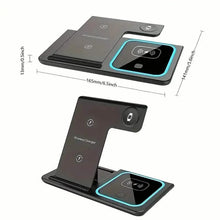 Load image into Gallery viewer, 3-in-1 Folding Fast Wireless Charger Station
