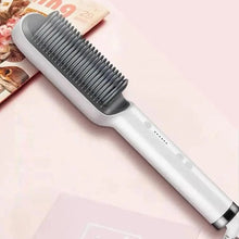 Load image into Gallery viewer, 3 IN 1 Multifunctional Hair Straightener Comb Hair Black Red Straightening Brush Portable Comb Fast Heating Men Beard Straightener For Traveling Perfect Gift For Adults
