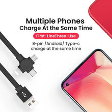 Load image into Gallery viewer, 3-in-1 Portable Retractable Charging Cable
