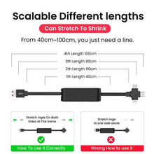 Load image into Gallery viewer, 3-in-1 Portable Retractable Charging Cable
