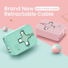 Load image into Gallery viewer, 3-in-1 Portable Retractable Charging Cable
