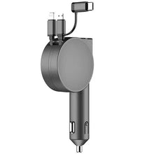 Load image into Gallery viewer, 3-in-1 Retractable Car Phone Charger
