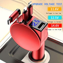 Load image into Gallery viewer, 3-in-1 Retractable Car Phone Charger
