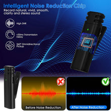 Load image into Gallery viewer, 3-in-1 Wireless Clip On Microphone Omnidirectional Noise Reduction Plug

