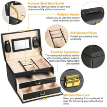 Load image into Gallery viewer, 3-Layer Jewelry Case Organizer

