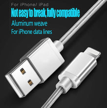 Load image into Gallery viewer, 3-Pack: 10FT Heavy Duty Braided iPhone Lightning USB Cable
