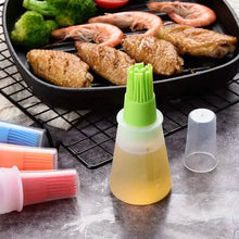 Load image into Gallery viewer, 3-Pack: 2.2oz Silicone BBQ Oil Bottle Brush with Flat-Bottom Design
