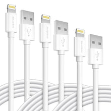 Load image into Gallery viewer, 3-Pack: 4 Ft. Overtime Apple MFi Certified Lightning Cable
