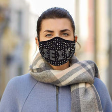 Load image into Gallery viewer, 3-Pack: All the Blings Rhinestone Cotton Face Mask
