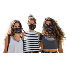 Load image into Gallery viewer, 3-Pack: All the Blings Rhinestone Cotton Face Mask
