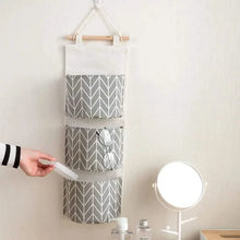 Load image into Gallery viewer, 3-Pack: Cotton Hanging Storage Bag
