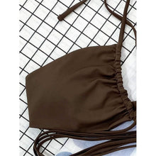 Load image into Gallery viewer, 3-Pack: Criss Cross Halter Bikini Swimsuit &amp; Beach Skirt
