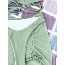 Load image into Gallery viewer, 3-Pack: Criss Cross Halter Bikini Swimsuit &amp; Beach Skirt
