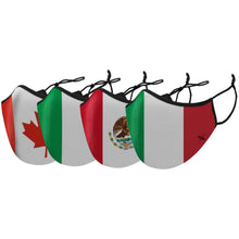 Load image into Gallery viewer, 3-Pack: Double Layer Washable and Reusable Flag Masks With Adjustable Loop
