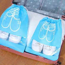 Load image into Gallery viewer, 3-Pack: Drawstring Shoe Storage Bag
