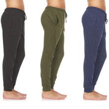 Load image into Gallery viewer, 3-Pack: Men's Cotton Lounge Jogger Pants
