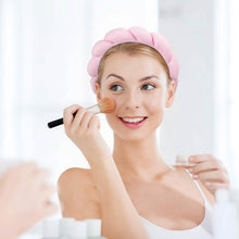 Load image into Gallery viewer, 3-Pack:  Puffy Terry Towel Cloth Fabric Sponge Face Wash Head Band
