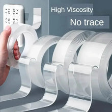 Load image into Gallery viewer, 3-Pack: Transparent Adhesive Tape - Reusable, Washable, and No-Residue Nano Gel Strips
