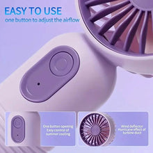 Load image into Gallery viewer, USB Rechargeable Mini Portable Fan with 3 Speeds
